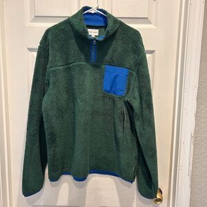 NWT Crayola X Kohls Green Fleece Pullover Unisex Large Outdoor Gorpcore